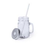 glazen mok met rietje 500 ml