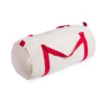 katoenen sportttas met gekleurde hengsels.