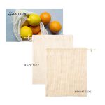 katoenen mesh bag tolmen 120 gr/m2