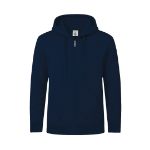 hooded sweater met rits katoen/polyester s-3xl