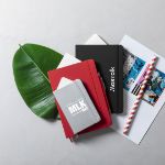 set van premium notitieblok met pen robin