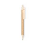 pen van tarwestro recycled karton blauwe inkt