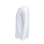 wit t-shirt lange mauwen 140 gr fruit of the loom