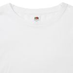 wit t-shirt lange mauwen 140 gr fruit of the loom