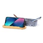 etui van bamboe en vilt glaston