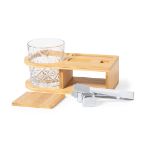 whisky set met bamboe standaard devon