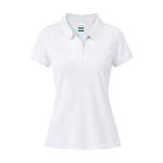 dames wit polo katoen 220 gr koupan s-xxl