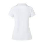 dames wit polo katoen 220 gr koupan s-xxl