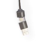 usb hub van koffievezel type c en 2 usb poorten
