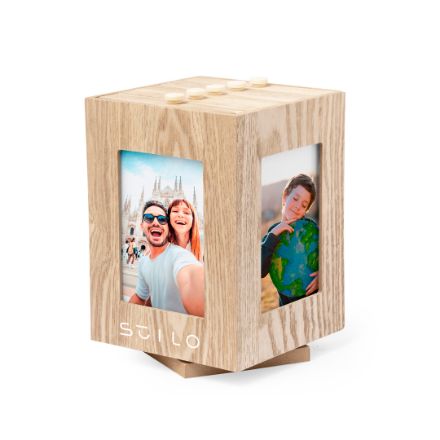 houten kubusvormige fotolijst vespe