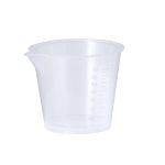 maatbeker van 70 ml van transparant pp roswal