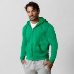 hooded met rits sweater organisch katoen xs-xxxl