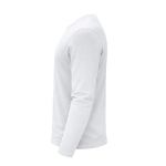 katoenen witte t-shirt lange mouw 160 g/m2 s-xxxl