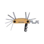 multitool rvs en bamboe koron