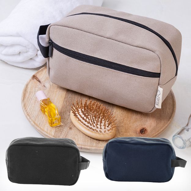 make-up tas van gerecycled canvas rebyss beauty