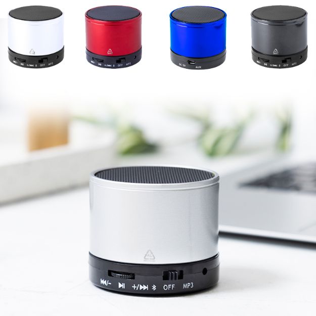 bluetooth-luidspreker recycled aluminium ralufi