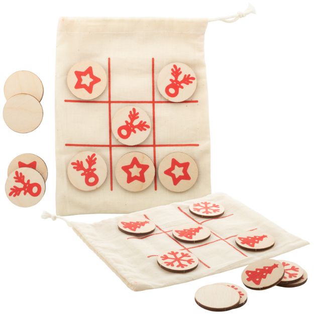 boter-kaas-en-eieren kerstdesign met 10 jetons