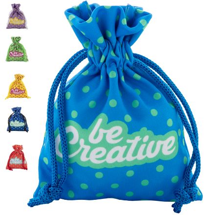 custom made geschenktas met gekleurd koord s