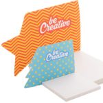 custom made sticky notitieblok 50 vel recycled