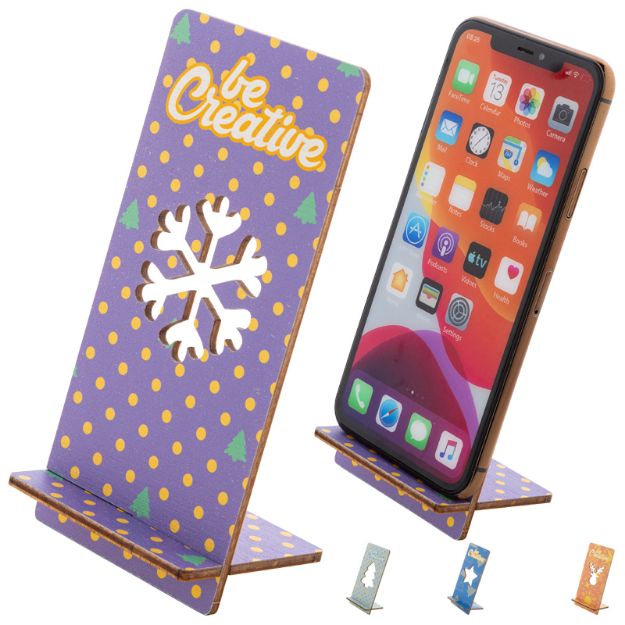 custom made houder mobiele telefoon motief kerst
