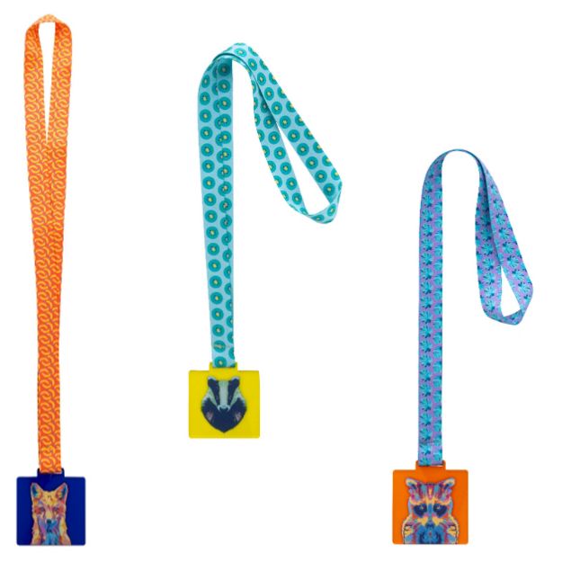 custom made medaille vierkant rpet lanyard
