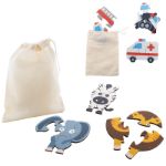 puzzelgame, dieren voor kinderen 3 thema figuren