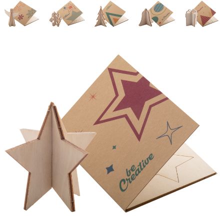 custom made kerstkaart eco van houtpulpkarton