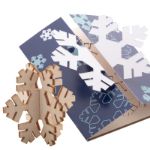 custom made kerstkaart met houten kraftpuzzel