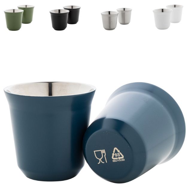 rss espresso set 2 stuks vorm koffiecapsule 80 ml
