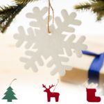 rpet kerstboom ornament met jute touwtje