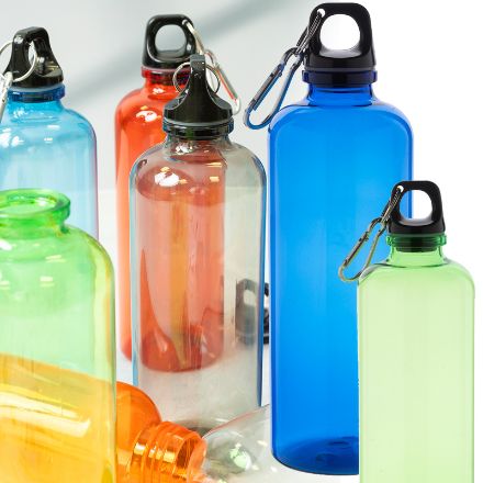 rpet fles repetto 600 ml met aluminium haak