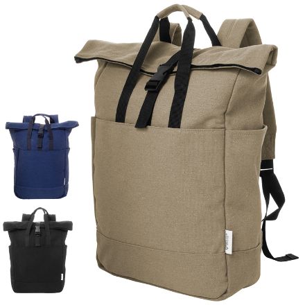 rugzak van recycled canvas rebyss roll
