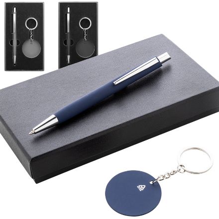 pen en sleutelhanger set miroset in papieren doos