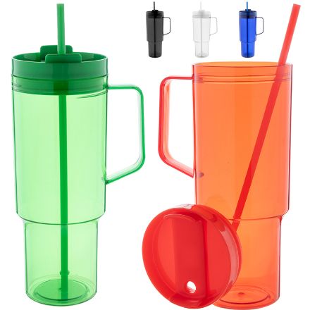 enkelwandige reismok repetus 1200 ml met rietje