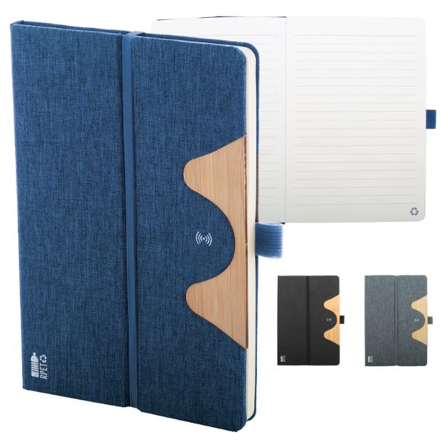 rpet draadloze oplader notebook a5 formaat