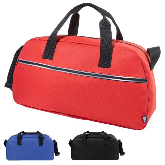 r-pet sporttas draper met reflecterende strips