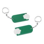 winkelwagenmuntje 1€ in houder met ketting