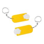 winkelwagenmuntje 1€ in houder met ketting