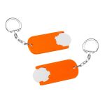 winkelwagenmuntje 1€ in houder met ketting