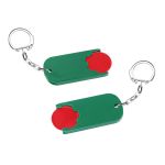 winkelwagenmuntje 1€ in houder met ketting