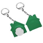 winkelwagenmuntje 1€ in houder en met ketting