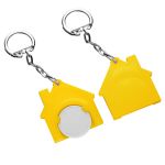winkelwagenmuntje 1€ in houder en met ketting