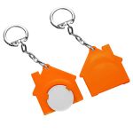 winkelwagenmuntje 1€ in houder en met ketting