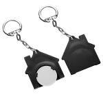 winkelwagenmuntje 1€ in houder en met ketting