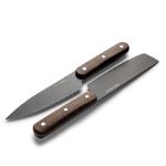 orrefors jernverk set van 2 messen, zwart en hout
