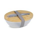 lunchbox r-pet en bamboe met bestek - 1 liter