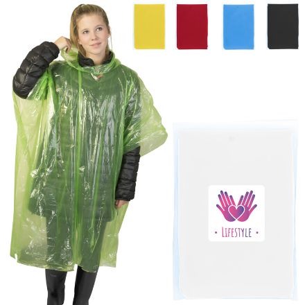 mayan gerecyclede wegwerp regenponcho