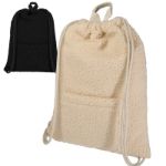 bear recycled sherpa rugzak met trekkoordsluiting