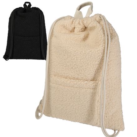 bear recycled sherpa rugzak met trekkoordsluiting