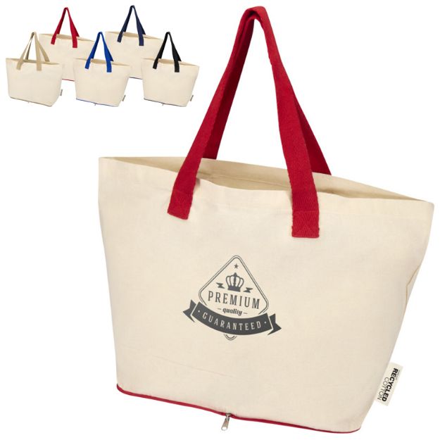 siera 140 g/m2 recycled opvouwbare totebag 7 liter